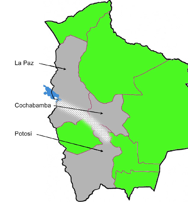 figura 3 mapa Bolivia
